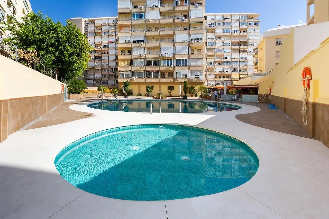 Ver853 - Estudio Con Terraza Vistas Al Mar, Piscina, Playa, Centro 토레몰리노스