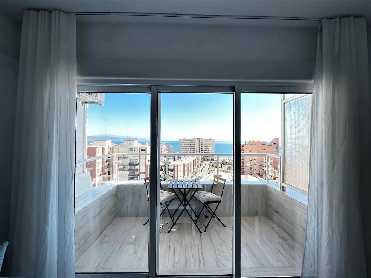 Ver853 - Estudio Con Terraza Vistas Al Mar, Piscina, Playa, Centro 토레몰리노스 스페인