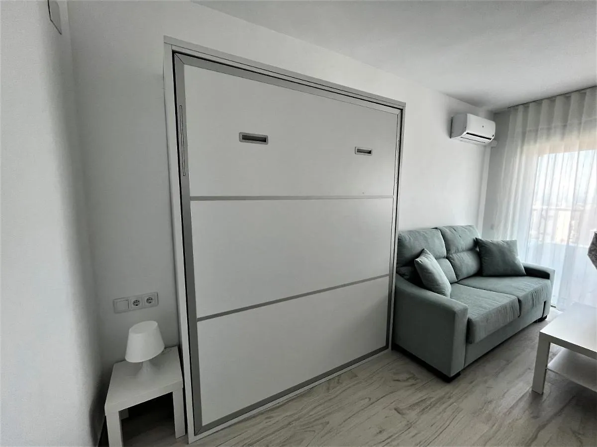 Ver853 - Estudio Con Terraza Vistas Al Mar, Piscina, Playa, Centro 토레몰리노스 스페인