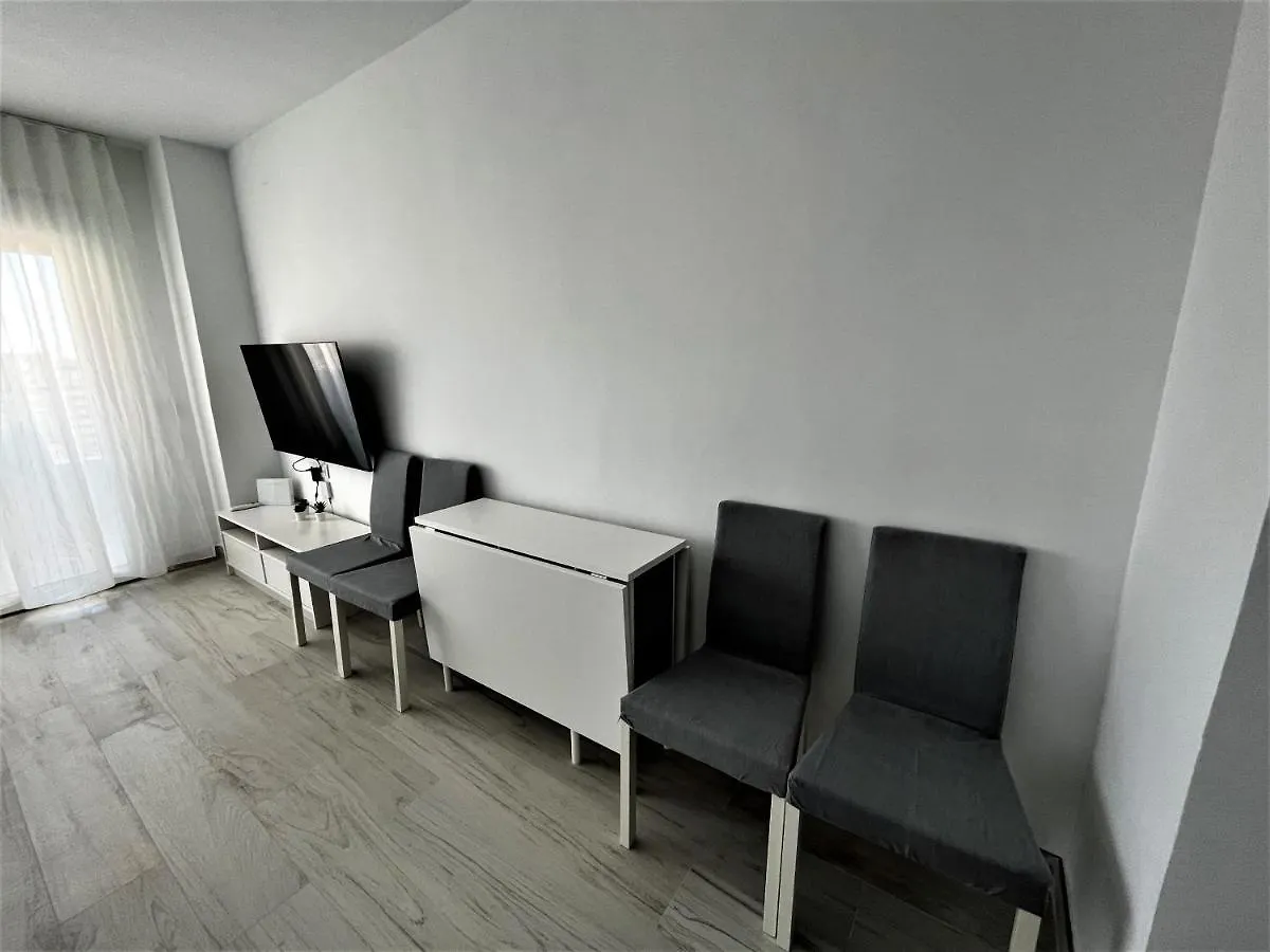 아파트 Ver853 - Estudio Con Terraza Vistas Al Mar, Piscina, Playa, Centro 토레몰리노스